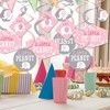 Big Dot of Happiness Pink Elephant - Girl Baby Shower or Birthday Party Hanging Decor - Party Decoration Swirls - Set of 40 - 2 of 4