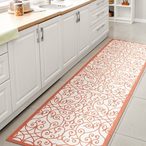 JONATHAN Y Madrid Vintage Filigree Textured Weave Indoor/Outdoor Area Rug - 1 of 4