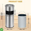 Stainless Steel Trash Can Outdoor Indoor Industrial Garbage Enclosure Commercial Trash Can with Lid - 3 of 4