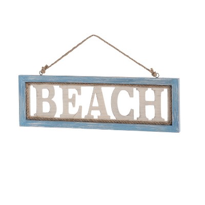 Beachcombers Beach Long Sign Wall Coastal Plaque Sign Wall Hanging Decor Decoration For The Beach 11.75 x 0.5 x 3.75 Inches.