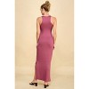 Slickblue Side Slit Maxi Dress, High Neck Sleeveless, Women’s Form-Flattering Style, Multiple Color Options, Size S-L - 3 of 4