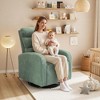 JIONJOY 360° Swivel Rocking Nursery Chair – Corduroy Fabric with Thickened Cushion, High Back Comfy Chair - 2 of 4