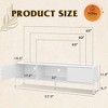 TV Stand Modern Entertainment Center with Open Shelf and 2 Cabinets for Bedroom and Living Room - 4 of 4