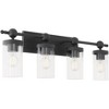 Quorum Lighting Lee Boulevard 4 - Light Vanity in  Matte Black - 4 of 4