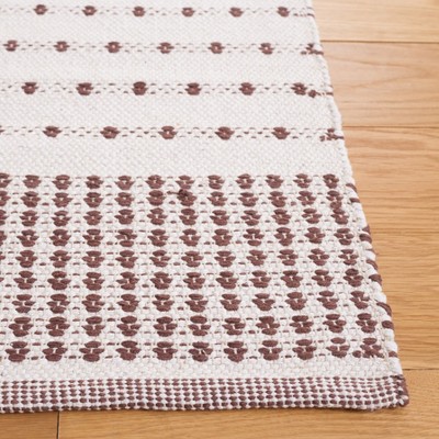 Ivory Cotton Hand-Woven Montauk 6' Square Area Rug