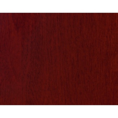 Mahogany Round Wood Dining Table with Pedestal Base