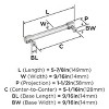 Amerock Faraday Pull for Cabinets, Drawers, and Furniture - 3 of 4