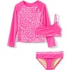 Lands' End Big Kids 3 Piece UPF 50 Sun Protection Rash Guard Set - 3 of 4