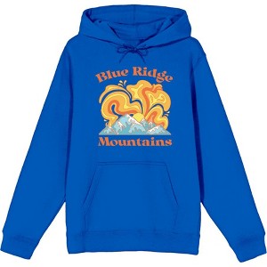 Adventure Society Blue Ridge Mountains Adult Long Sleeve Hoodie - 1 of 2