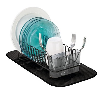 Plastic Dish Drying Rack for Kitchen Counter, Dishes Strainer with  Drainboard Set for Sink Organization, Compact Detachable Dish Drainer  Organizer Shelf with a Utensil Holder Set