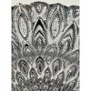 Essential Decor & Beyond 13.2" Modern Clear Glass Charger with Silver Pattern Set of 4 - 4 of 4