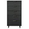 Granville Tall Modern 5 Drawer Dresser - Manhattan Comfort - 2 of 4