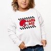 The Juniper Shop Game Day Checkered Toddler Graphic Sweatshirt - 2 of 2