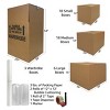 UBMOVE 4 Room Wardrobe Kit 45 Packing Boxes & Packing Supplies - 2 of 4