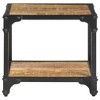 vidaXL Coffee Table End Table Living Room Sofa Table with Shelf Solid Wood - 2 of 4