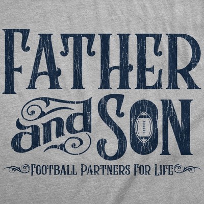 Мужские футболки Crazy Dog T-Shirts, Inc. Mens Funny T Shirts Father and Son Football Partners for Life Sarcastic Fathers Day Graphic Tee for Men - Crazy Dog Men's T Shirt Gift for Dad S — фото 2