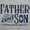 Mens Funny T Shirts Father And Son Football Partners For Life Sarcastic Fathers Day Graphic Tee For Men - Crazy Dog Men's T Shirt Light Grey 4XL - 2 of 4