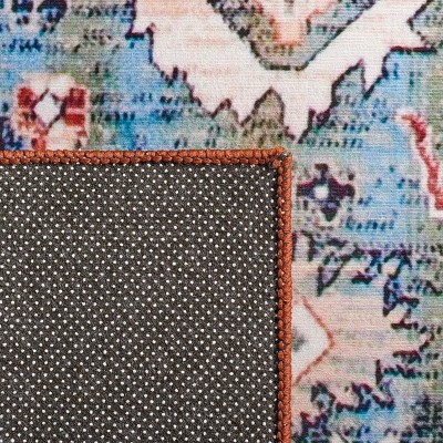 Tucson Multicolor Synthetic Machine Washable Runner Rug