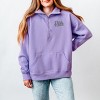 Simply Sage Market Embroidered Fall Vibes Retro Quarter Zip Fleece - 2 of 4