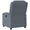 vidaXL Massage Recliner Chair Wingback Adjustable Reclining Armchair Velvet - Dark Gray Manual Push Back With Massage - 4 of 4