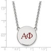 Black Bow Jewelry Sterling Silver Alpha Phi Greek Life Necklace 18 Inch - 2 of 4