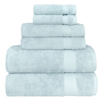 Linum Home Textiles 100% AEGEAN Long Staple Turkish Cotton STARLIGHT Terry 6 Piece Towel Set