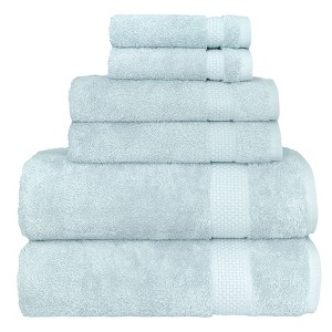 Linum Home Textiles 100% AEGEAN Long Staple Turkish Cotton STARLIGHT Terry 6 Piece Towel Set - 1 of 4