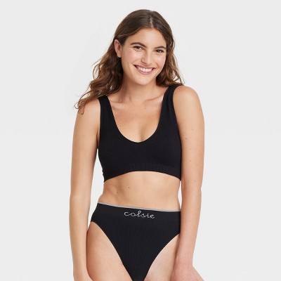 Women's Seamless Bralette - Auden™ Black XXL