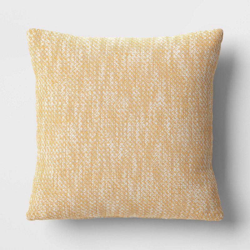 Textured Woven Cotton Square Throw Pillow - Room Essentials™, 1 of 6