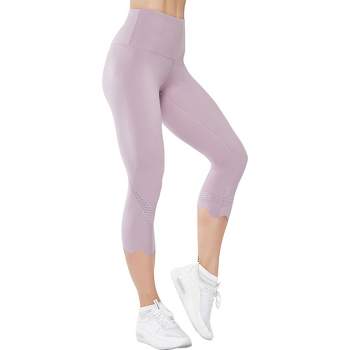 Anna-Kaci Women's Laser Engineered Scalloped Yoga Pants