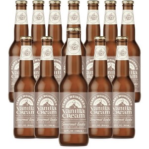 Henry Weinhard's Vanilla Cream Soda 12 Pack | 12oz Glass Bottles | Classic American Flavor | Premium Craft Soda - 1 of 1