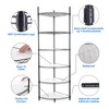 Dolonm 6-Tier Heavy Duty Corner Shelf, Adjustable  Metal Rack  Corner Storage Display Chrome Rack for Bathroom/Kitchen/Office - 2 of 4
