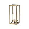 Cheung's Pembertale Tall Square Gold Metal Lantern - Small - 4 of 4