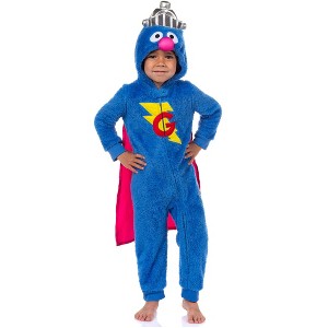 Sesame Street Boys' Character Union Suit Kigurumi 1PC Pajama - 1 of 4