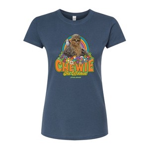 Women's - Star Wars - Retro Chewy Fitted Graphic T-Shirt - 1 of 2