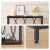 unipawsvBlack Narrow Console Table - 4 of 4