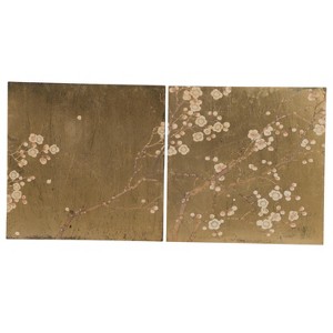 Gulches Set of 2 23.8x1.6x23.8" Wall Art, Wall Decor for Living Room Dining Room Office Bedroom 1S/CTN - 1 of 4