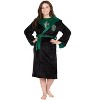 Harry Potter Hogwarts Houses Girl's Plush Robe - 3 of 4