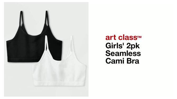Girls&#39; 2pk Seamless Cami Bra - art class&#8482;, 2 of 4, play video