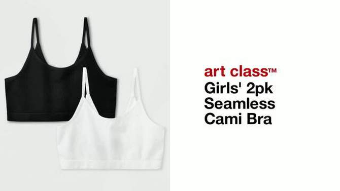Girls&#39; 2pk Seamless Cami Bra - art class&#8482;, 2 of 4, play video