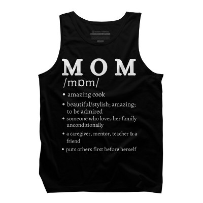 Men's Design By Humans Mom Dictionary Definition By BeingMasculine Tank Top