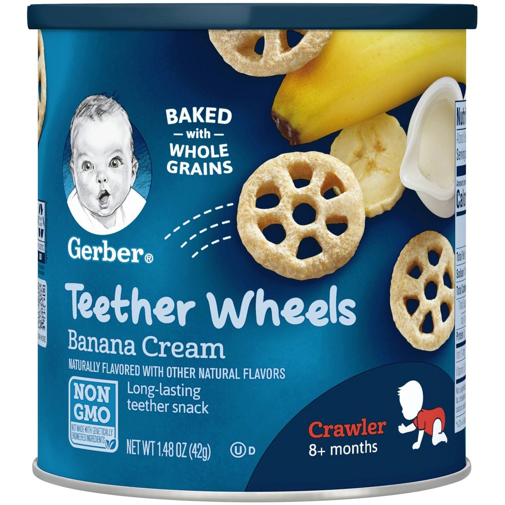 UPC 015000049614 product image for Gerber Graduates Waffle Wheels Banana Cream 1.48 oz | upcitemdb.com