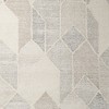 Beige Gray And Ivory Wool Geometric Hand Woven Area Rug - 4 of 4