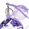 Continental Accessory Flip Sequin Keychain Coin Purse Purple - 2 of 2