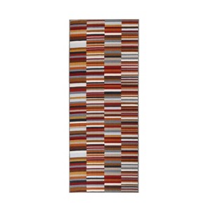 Modern Striped Block Non-Slip Indoor Outdoor Area Rug by Blue Nile Mills - 1 of 4