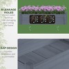 YONWAY 33.5"x33.75"x28.25" Raised Garden Bed, 2-Tier Elevated Wood Planter Box for Backyard, Patio to Grow Vegetables, Herbs, and Flowers, Gray - 4 of 4