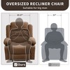Recliner Chair for Adults Manual Pull Tab Recliner with Cup Holder, Side Pocket, 3-Position Recline, Large Sofa Chair for Living Room Bedroom - 2 of 4