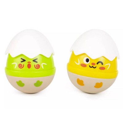 Hape Egg Wobbler Rattle Set - 2pc