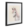 Stupell Industries Fairy Unicorn Soft Petals Framed Print Under Glass Art - 2 of 4