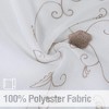 Floral Embroidered Voile Sheer Kitchen Tier Curtains or Valances - 2 of 4